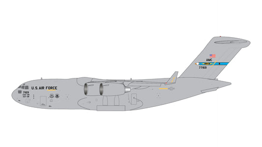 Preorder 1:400 U.S. Air Force C-17A Globemaster "Dover Air Force Base" Gemini Macs