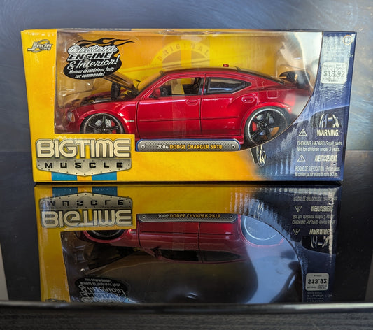 1/24 BIGTIME Muscle 2006 Dodge Charger SRT8 "DUB City" Jada Toys -Diecast Model Car