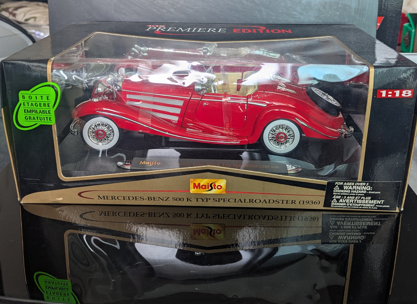 1/18 1936 Mercedes Benz 500 K Typ Special Roadster-Diecast Model Car