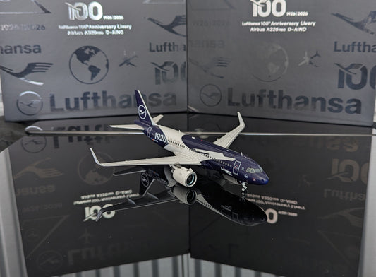 1:200 Lufthansa A320neo “100 Year Anniversary” D-AIND SQ Wings Flaps Down*