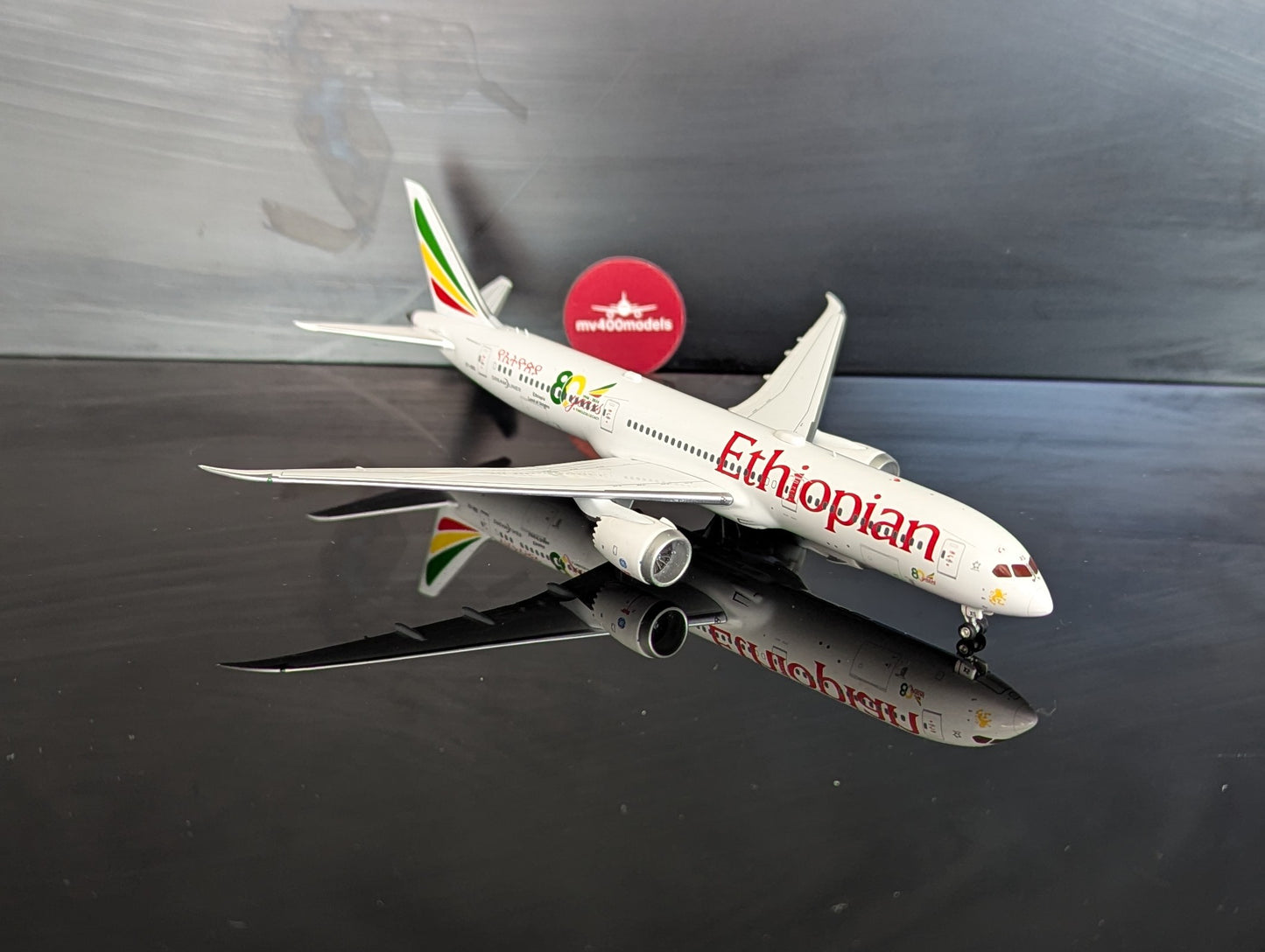 1:400 Ethiopian Airlines B787-9 Dreamliner Aviation 400
