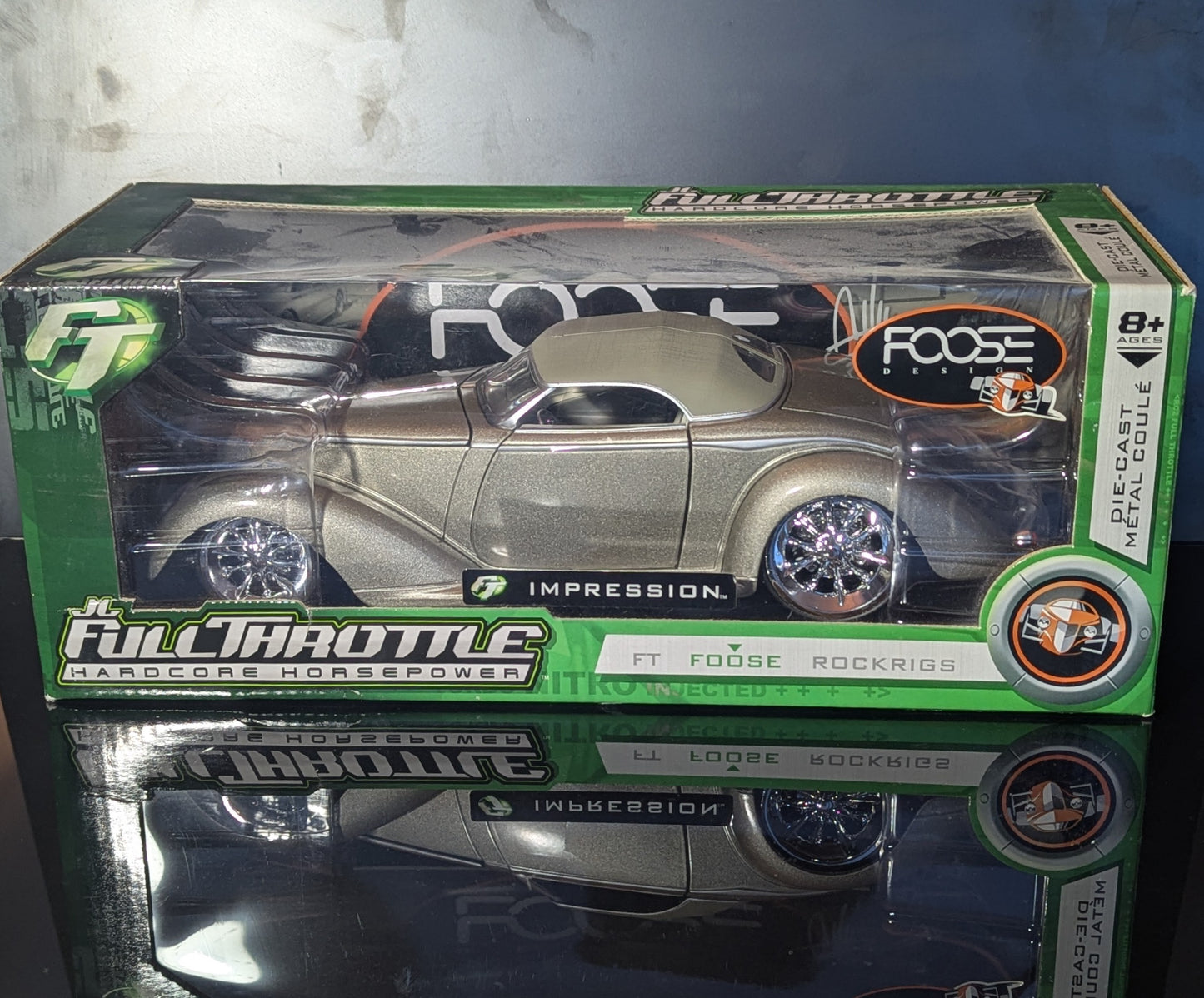 1/24 JL Full Throttle Foose Impression Muscle Machines -Diecast Model Car