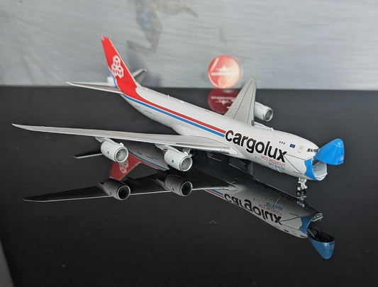 1:400 Cargolux B747-8F "Not Without My Mask" Interactive Series YY Wings