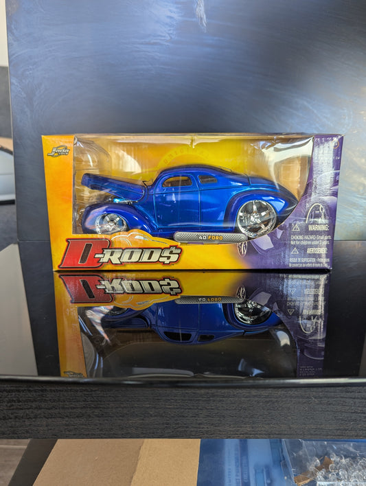 1/24 D-Rods '40 Ford Blue Jada Toys -Diecast Model Car