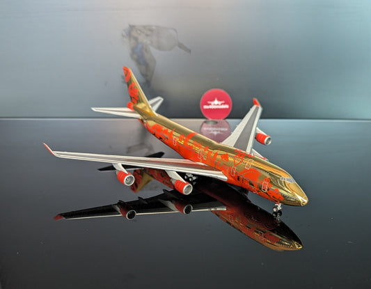 1:400 Year of The Horse  2026 Chinese New Year Celebration Model B747-400 JC Wings
