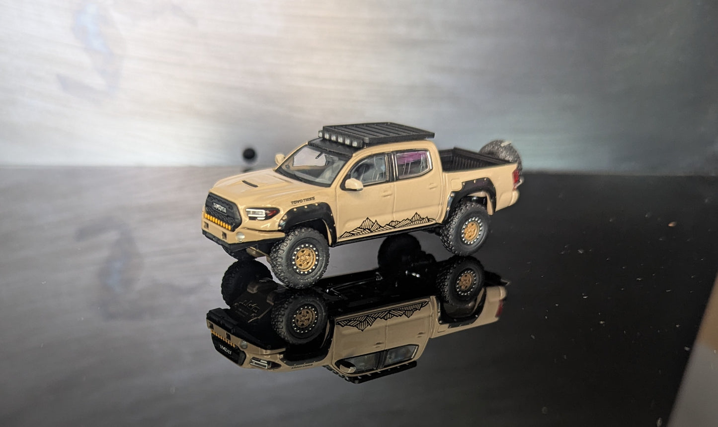 1/64 Toyota Tacoma Sand Unique Model -Diecast Model Car