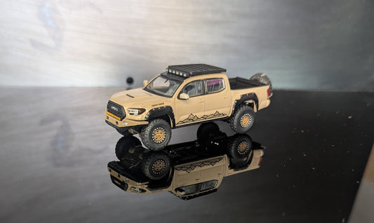 1/64 Toyota Tacoma Sand Unique Model -Diecast Model Car