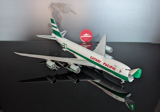 1:400 Cathay Pacific B747-8F “80th Anniversary Livery” Interactive Series JC Wings