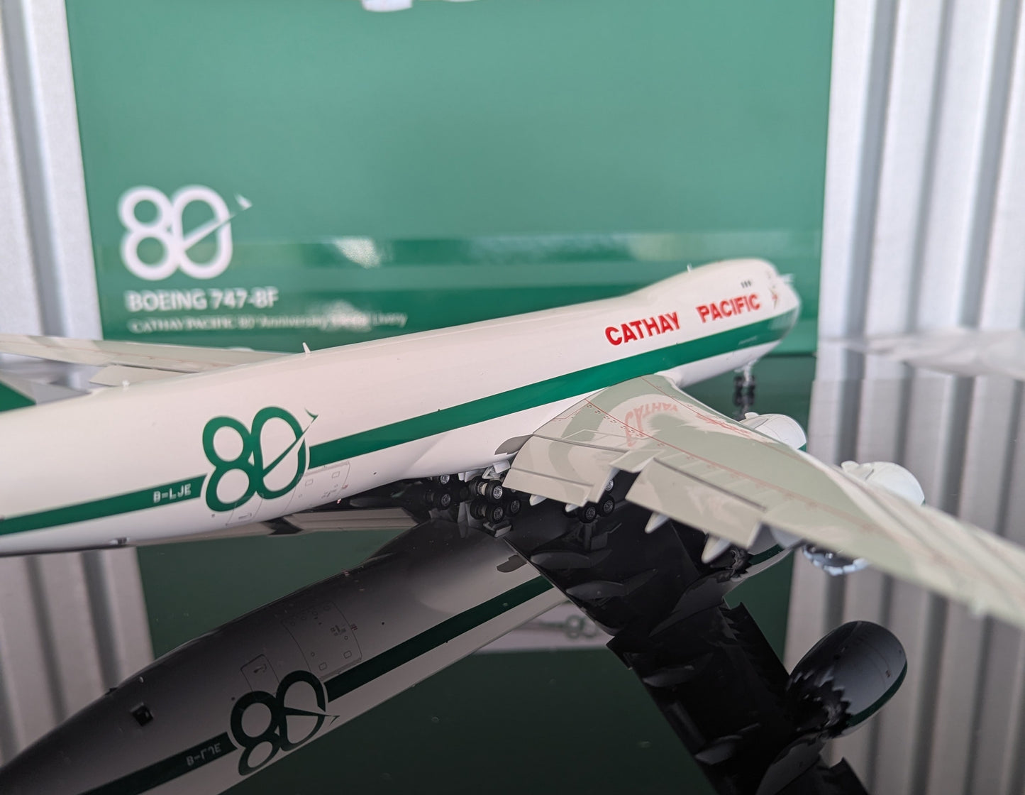 1:200 Cathay Pacific B747-8F “80th Anniversary Retro” SQ Wings Flaps Down*