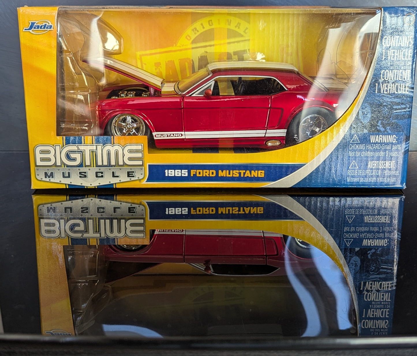 1/24 BIGTIME Muscle 1965 Ford Mustang "DUB City" Jada Toys -Diecast Model Car