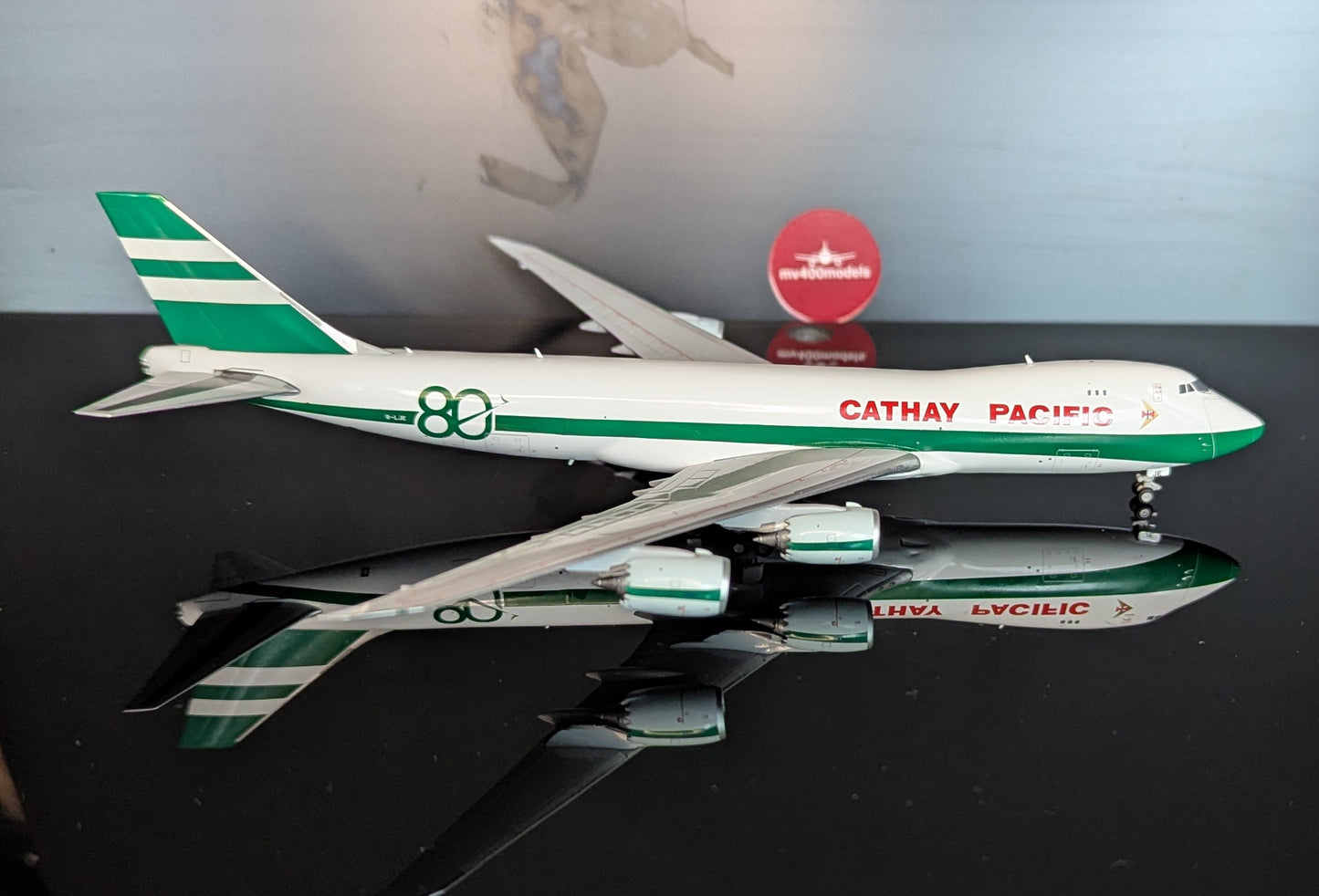 1:400 Cathay Pacific B747-8F “80th Anniversary Livery” JC Wings