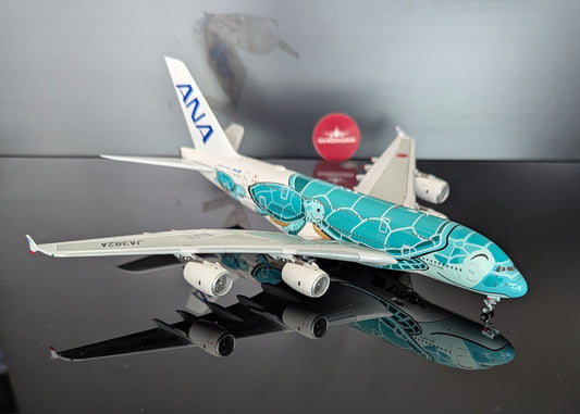 Rrstock* 1:400 ANA All Nippon Airways A380-800 "Flying Honu Green" Aviation400