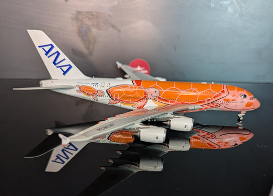 1:400 ANA All Nippon Airways A380-800 "Flying Honu Orange" HX Models