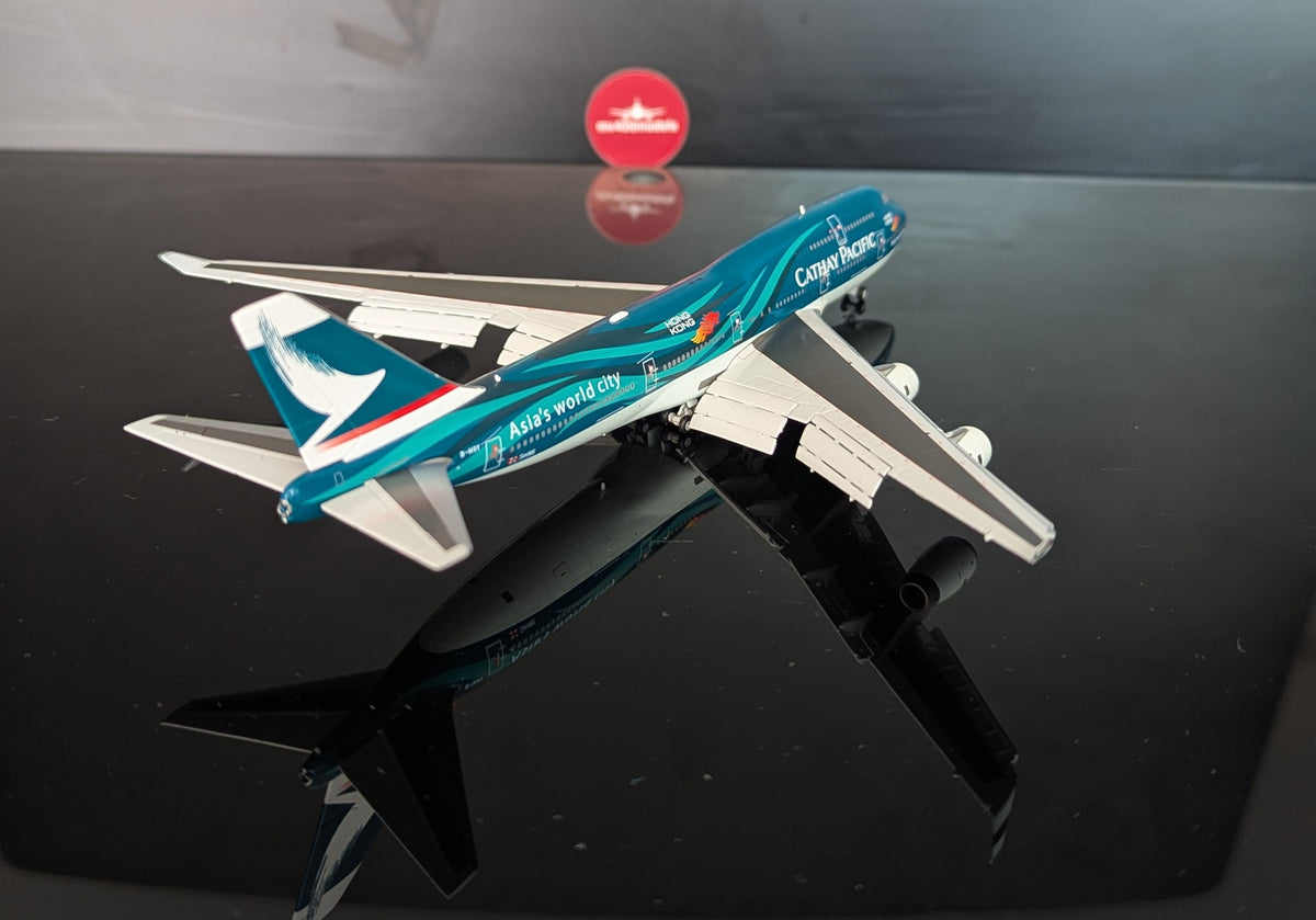 1:400 Cathay Pacific B747-400 “Spirit of Hong Kong” JC Wings Flaps Down*