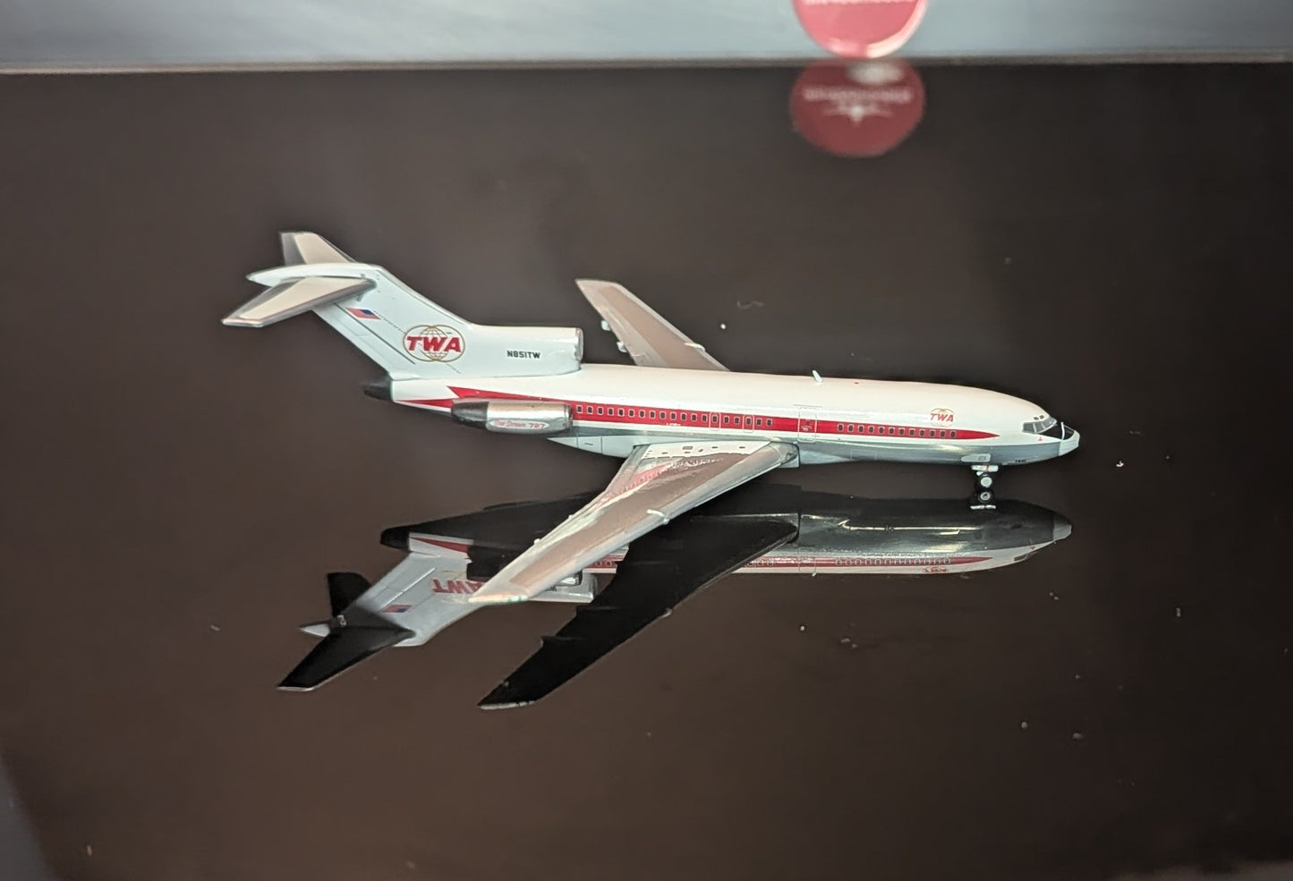 1:400 TWA Trans World Airlines B727-100 N851TW “Twin Globes Livery” Gemini Jets