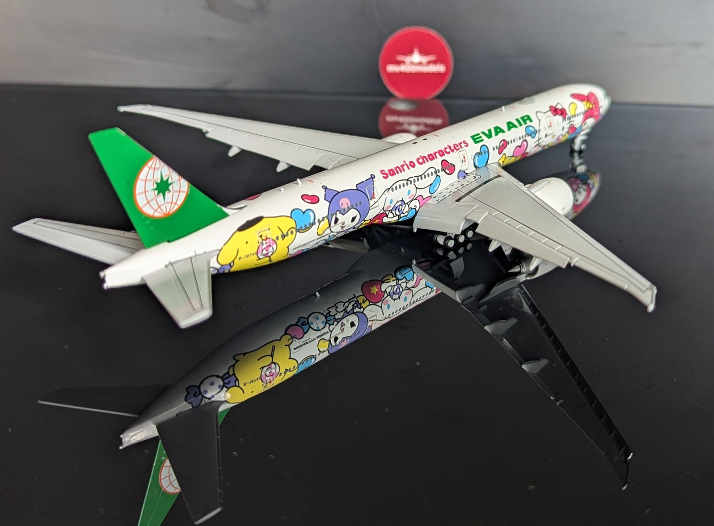 1:400 Eva Air B777-300ER “Lolly Jet” Flaps down* JC Wings
