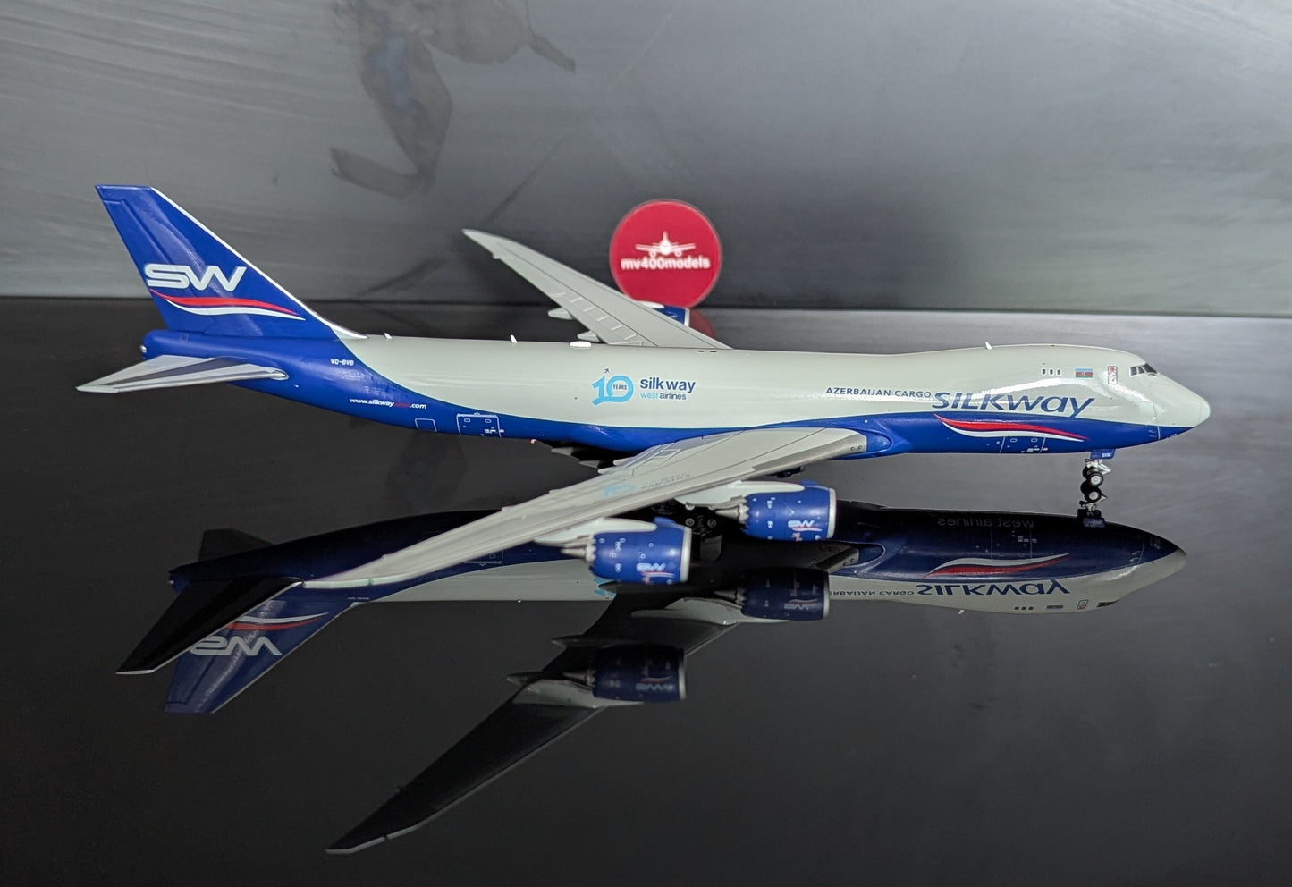 1:400 Silkway West Airlines B747-8F VQ-BVB HX Models