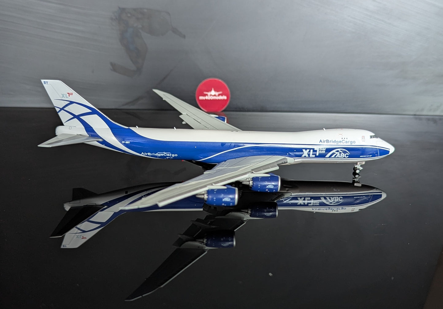 1:400 Air Bridge Cargo B747-8F HX Models VQ-BBY Flaps Down*