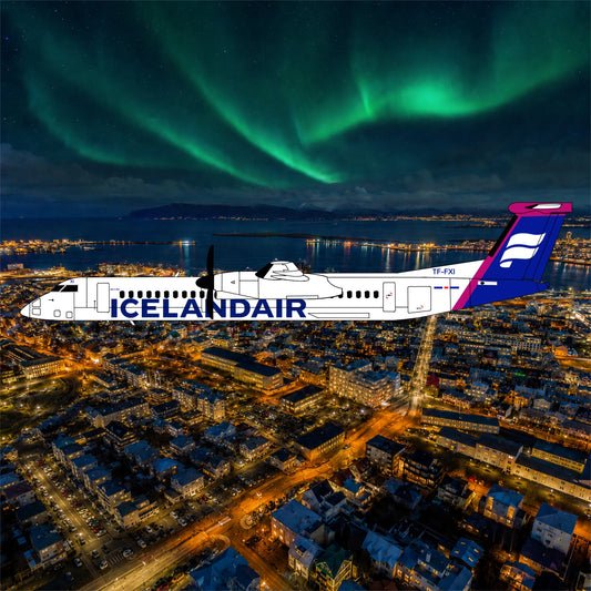 Pre-order* 1:400 Icelandair Dash 8 Q400 3D Design Deck