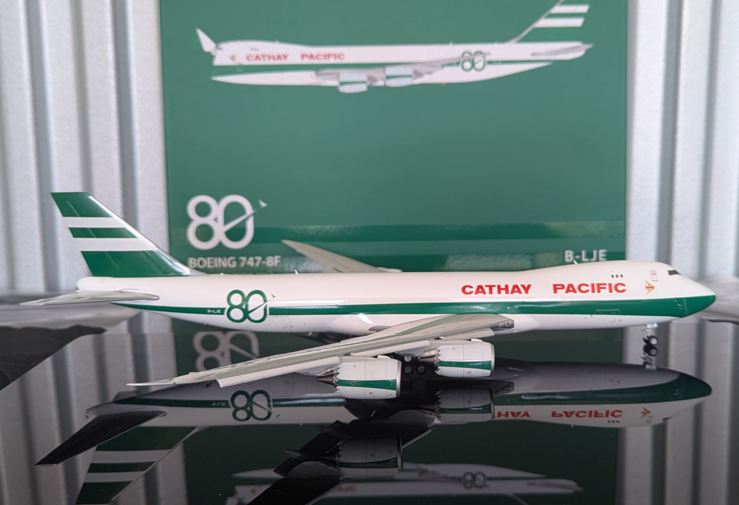 1:200 Cathay Pacific B747-8F “80th Anniversary Retro” SQ Wings Flaps Down*