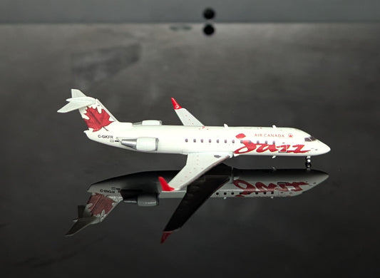 1:400 Air Canada Jazz CRJ-200 Red 3D Design Deck