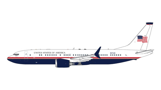 Preorder 1:400 U.S Air Force B737 Max 8 BBJ Gemini Jets