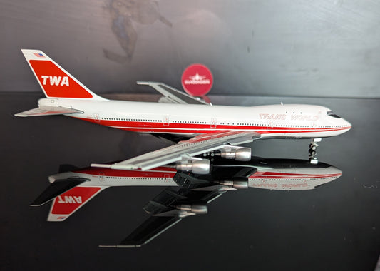 1:400 Trans World Airlines B747-100 N53111 HX Models Flaps Down*