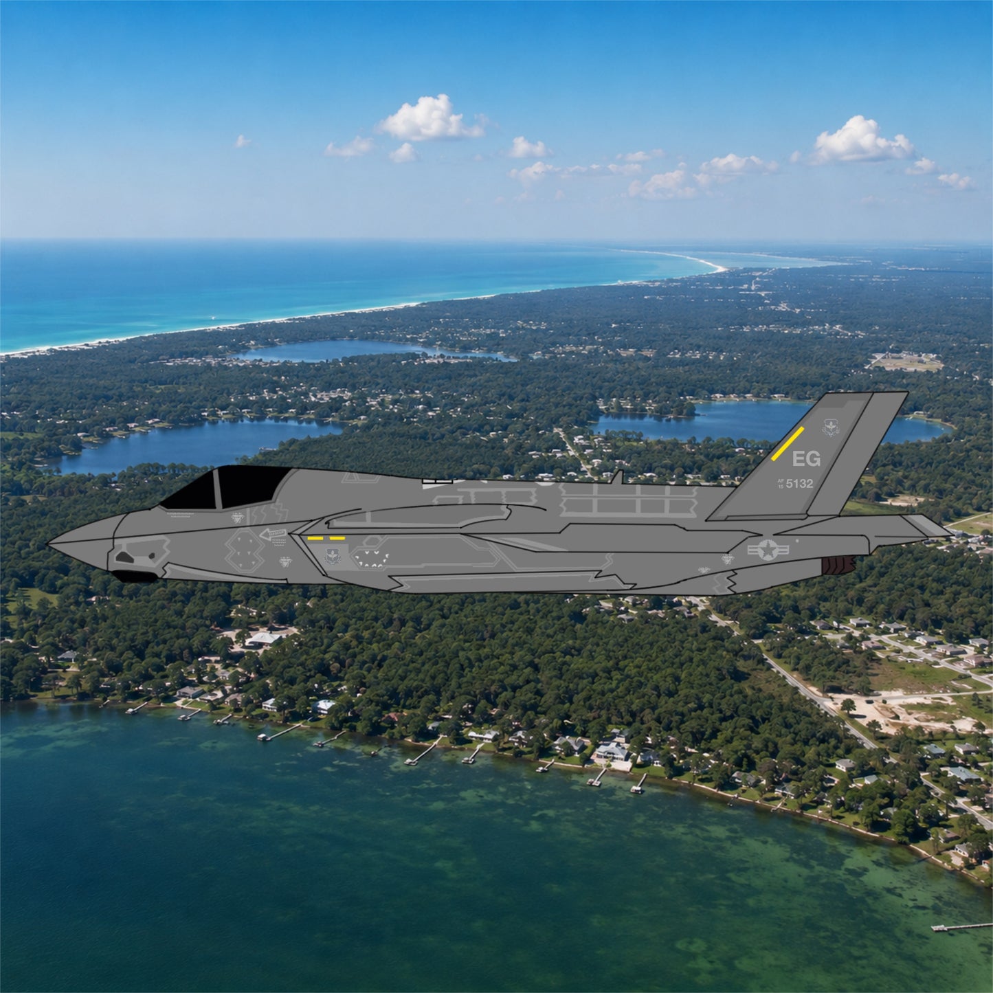 Pre-order* 1:400 USAF F-35A “Elgin AFB” 3D Design Deck