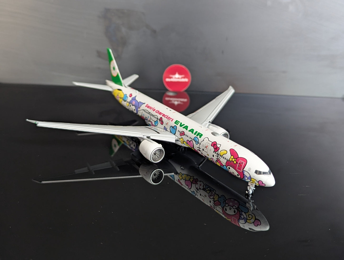 1:400 Eva Air B777-300ER “Lolly Jet” Flaps down* JC Wings